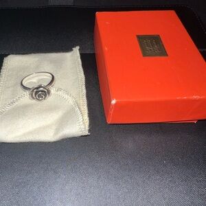 James Avery Silver Floral Ring